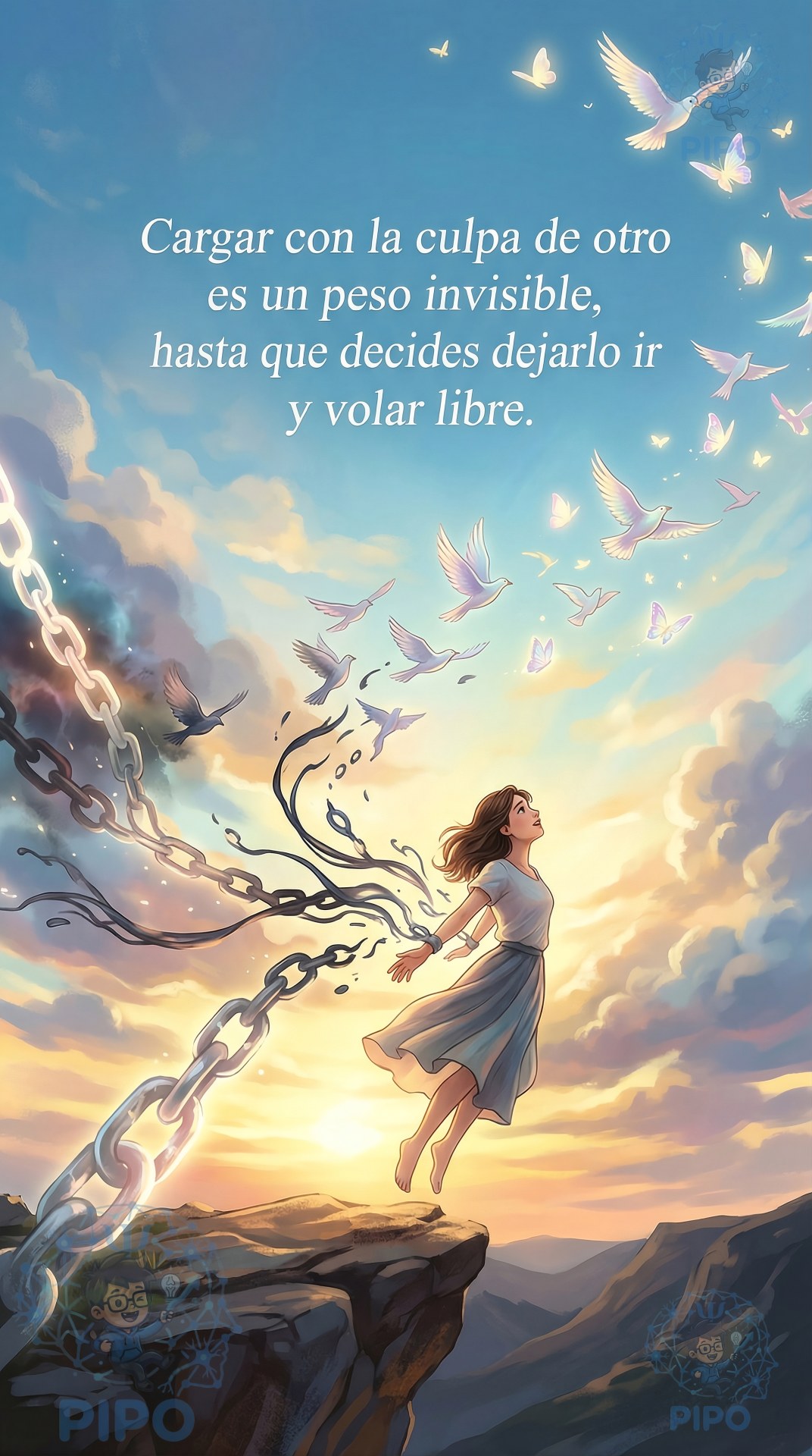 Reflexión para compartir: Cargar con la culpa de otro es un peso invisible, hasta q...